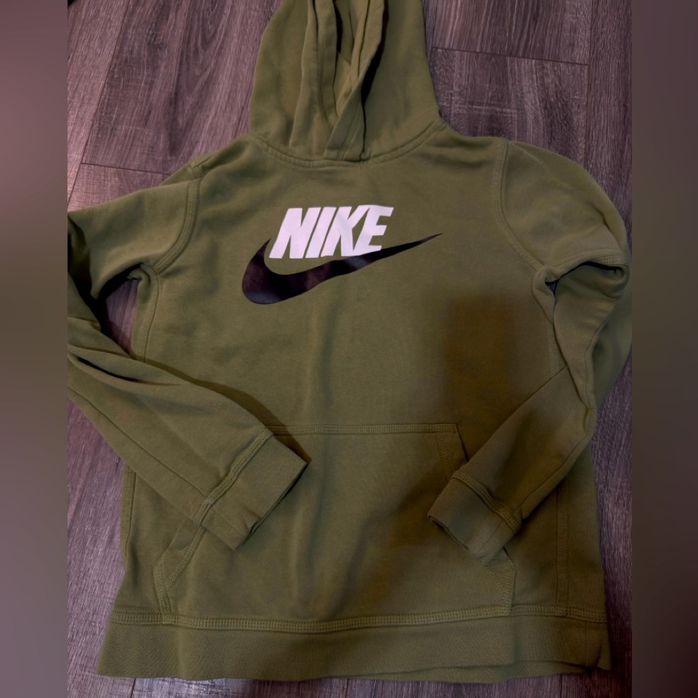 Green Nike hoodie